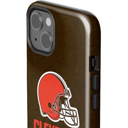 NFL Cleveland Browns Distressed iPhone 15 Impact Case